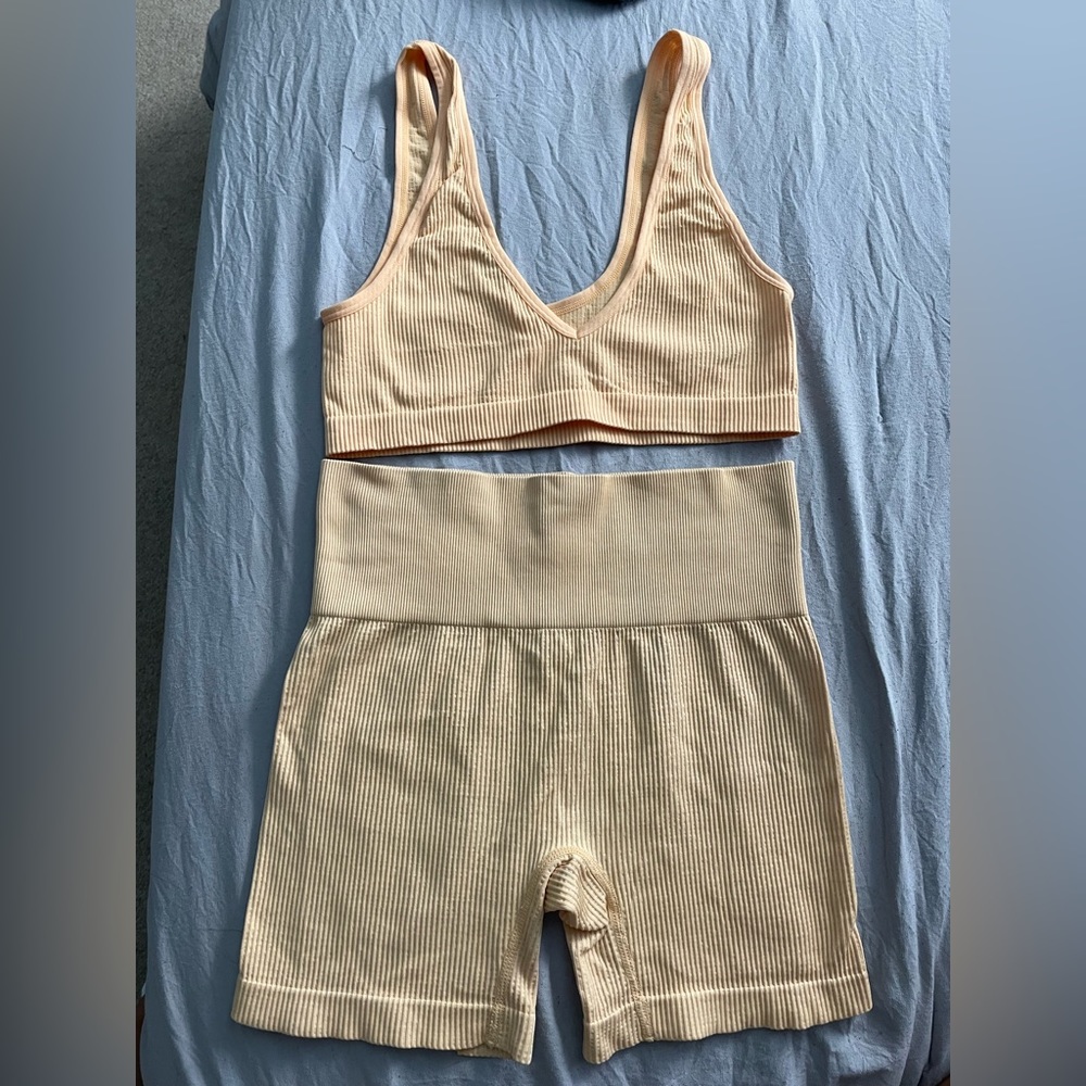 Target biker shorts/bra top set! Worn once